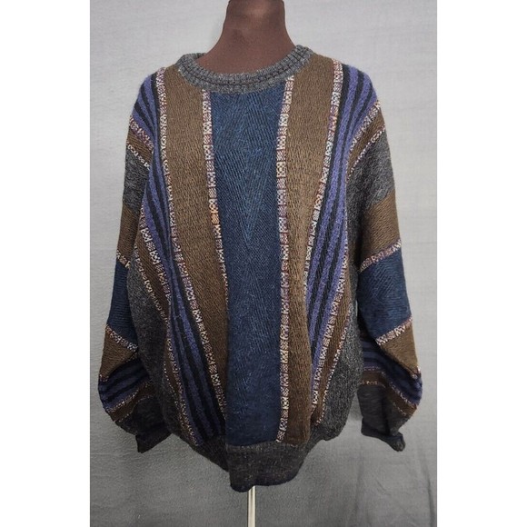 Vintage Men's North Winds‎ Embroidered Wool Alpaca Blend Sweater Large - Picture 1 of 9